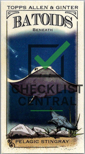 2024 Topps Allen & Ginter Mini Batoids Beneath Pelagic Stingray #RITW-1