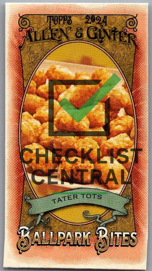 2024 Topps Allen & Ginter Mini Ballpark Bites Tater Tots #BB-24