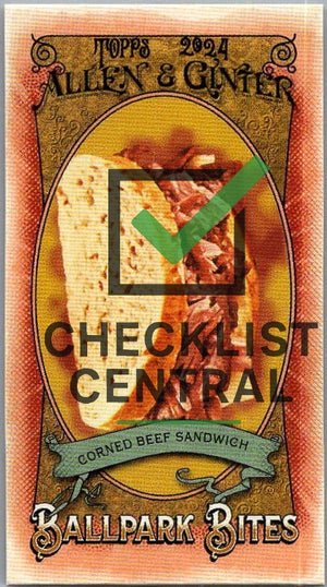 2024 Topps Allen & Ginter Mini Ballpark Bites Corned Beef Sandwich #BB-29