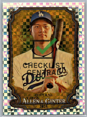 2024 Topps Allen & Ginter Chrome Xfractor Shohei Ohtani #97