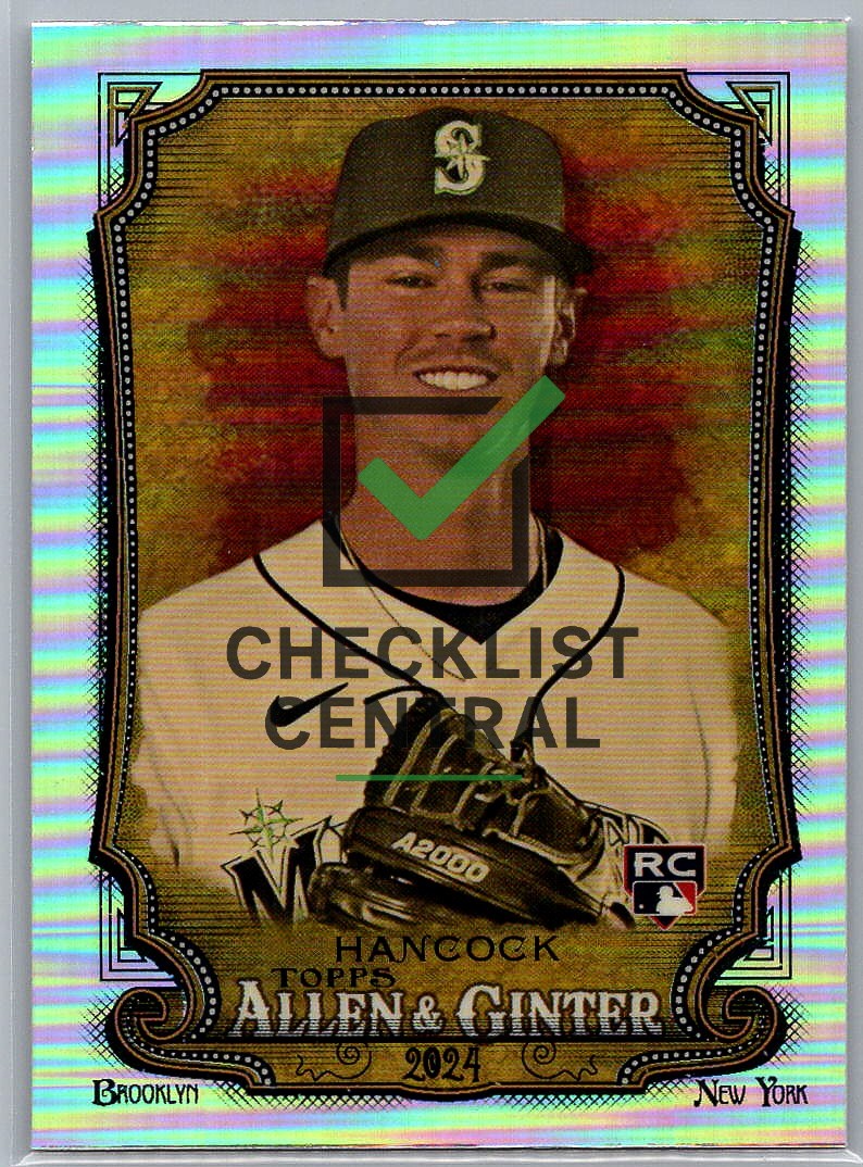 2024 Topps Allen & Ginter Chrome Refractor Emerson Hancock #21