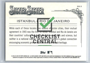 2024 Topps Allen & Ginter Sister Sister Istanbul & Rio de Janeiro #SS-3