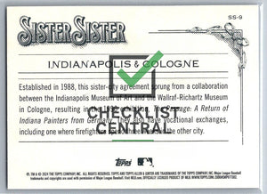 2024 Topps Allen & Ginter Sister Sister Indianapolis & Cologne #SS-9