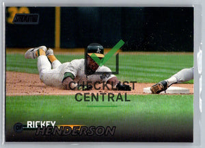 2023 Topps Stadium Club Black Foil Rickey Henderson #7