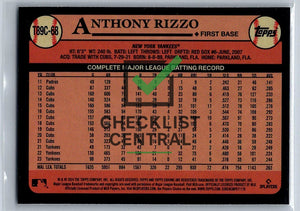 2024 Topps '89 Topps Silver Pack Chrome Anthony Rizzo #T89C-68