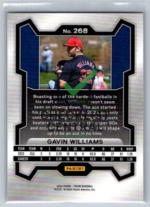 2024 Panini Prizm Gavin Williams #268