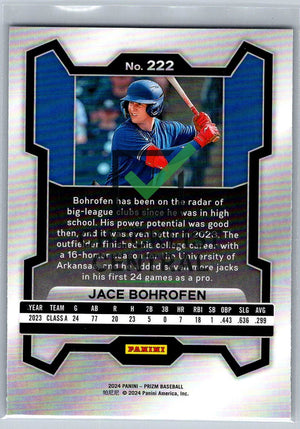 2024 Panini Prizm Jace Bohrofen #222