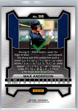 2024 Panini Prizm Max Anderson #98