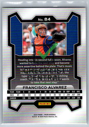2024 Panini Prizm Francisco Alvarez #84
