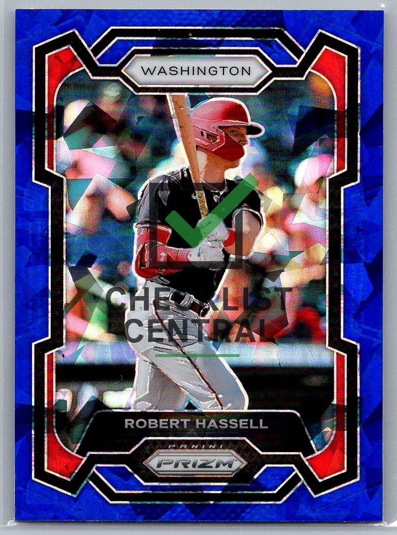 2024 Panini Prizm Prizms Blue Ice Robert Hassell #194