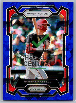 2024 Panini Prizm Prizms Blue Ice Robert Hassell #194