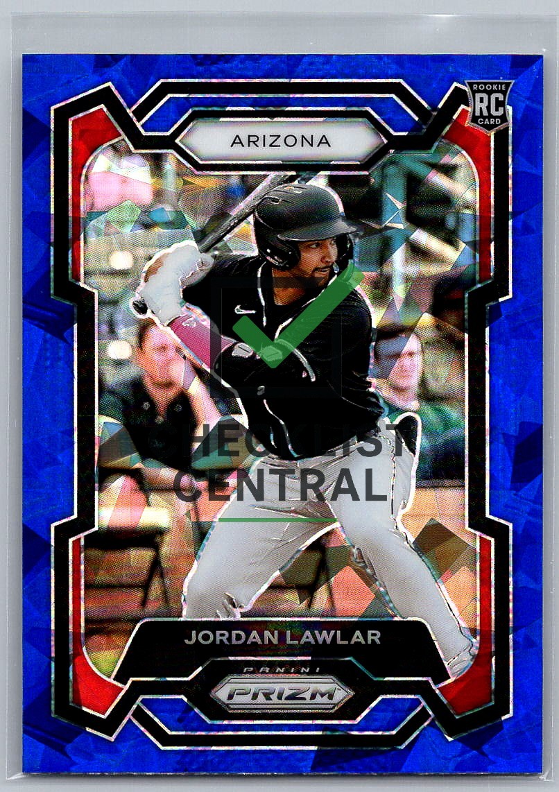 2024 Panini Prizm Prizms Blue Ice Jordan Lawlar #88