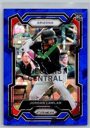 2024 Panini Prizm Prizms Blue Ice Jordan Lawlar #88