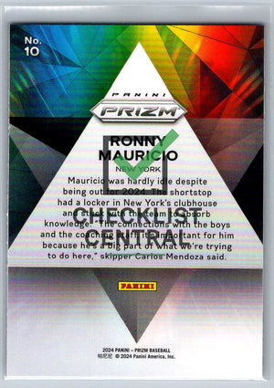 2024 Panini Prizm Prizmatic Ronny Mauricio #10 RC
