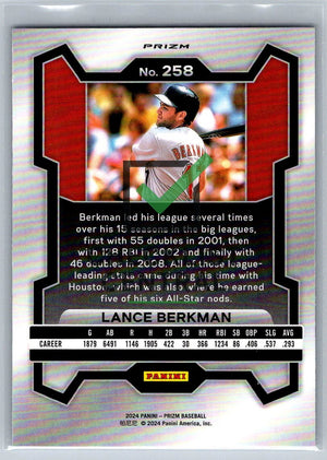 2024 Panini Prizm Prizms Silver Lance Berkman #258