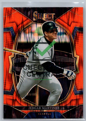 2023 Panini Select Prizms Orange Flash Edgar Martinez #19