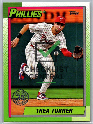 2025 Topps '90 Topps Trea Turner #T90-43