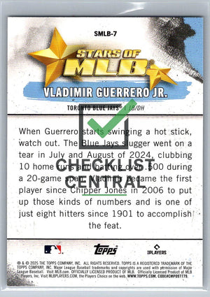 2025 Topps Stars of MLB Vladimir Guerrero Jr. #SMLB-7