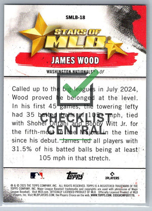 2025 Topps Stars of MLB James Wood #SMLB-18