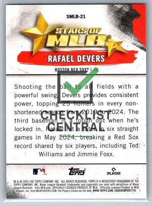 2025 Topps Stars of MLB Rafael Devers #SMLB-21