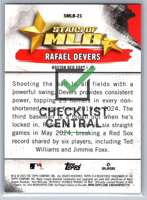 2025 Topps Stars of MLB Rafael Devers #SMLB-21