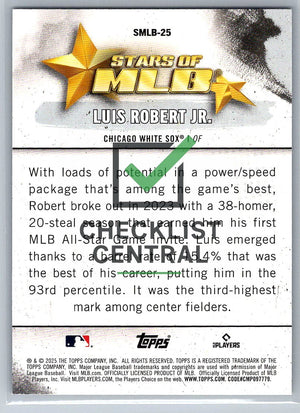 2025 Topps Stars of MLB Luis Robert Jr. #SMLB-25