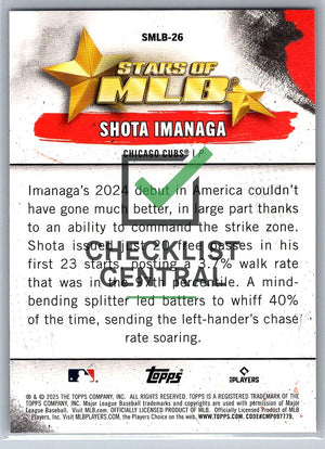 2025 Topps Stars of MLB Shota Imanaga #SMLB-26
