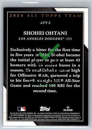 2025 Topps All-Topps Team Shohei Ohtani #ATT-3