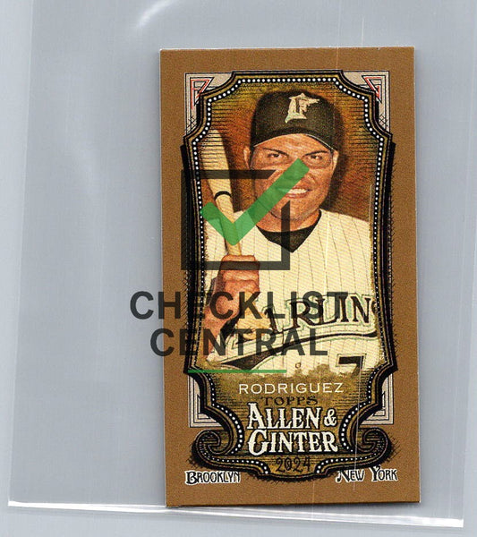 2024 Topps Allen & Ginter Mini Gold Border Ivan Rodriguez #234