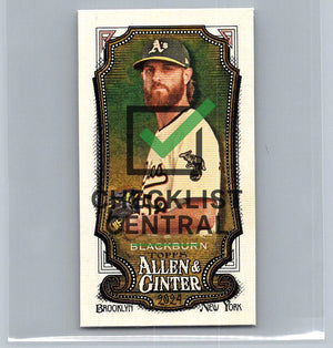 2024 Topps Allen & Ginter Mini Paul Blackburn #308 SP
