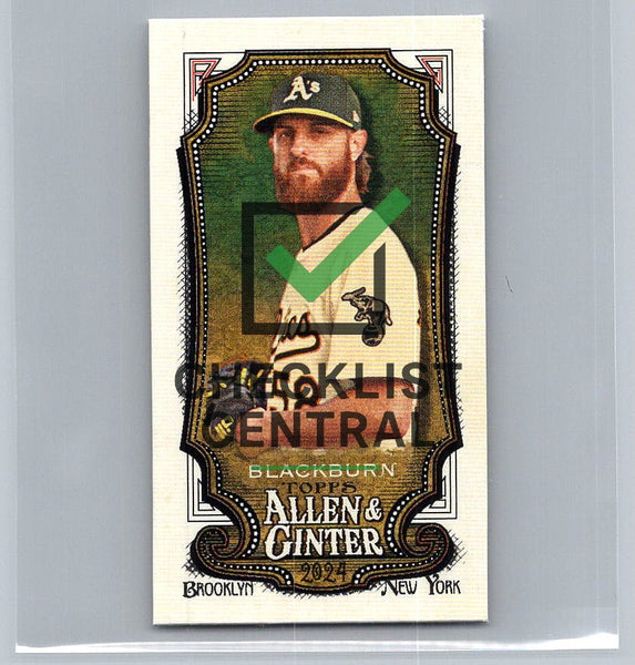 2024 Topps Allen & Ginter Mini Paul Blackburn #308 SP