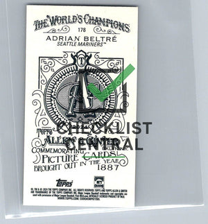2024 Topps Allen & Ginter Mini A&G Back Adian Beltre #178