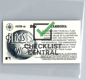 2024 Topps Allen & Ginter Mini Flags of the World Cambodia #FOTW48