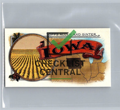 2024 Topps Allen & Ginter Mini 50 States Iowa #50S15