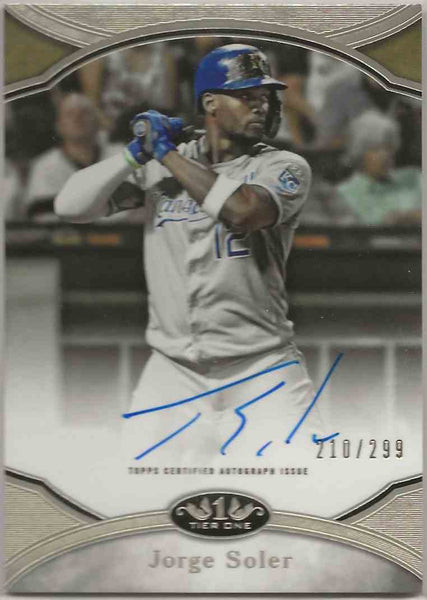 2020 Topps Tier One Prime Performers Auto Jorge Soler #PPAJOS - 210/299